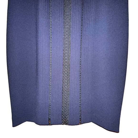 Elie Tahari Navy Blue Dress Size US 8 - Picture 5 of 13